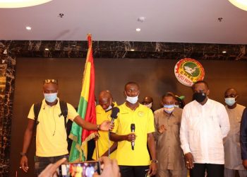 CHAN 2021 : Le Syli local a reçu le drapeau national ce mercredi