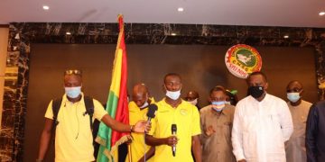 CHAN 2021 : Le Syli local a reçu le drapeau national ce mercredi