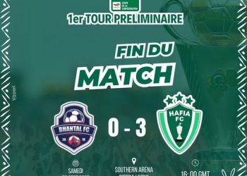 Coupe CAF:Le Hafia FC s&rsquo;impose en déplacement  devant Banthal FC (0-3)