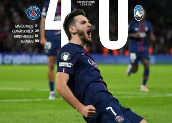 LDC:En patron, le PSG colle un 4-0 à l’Atalanta
